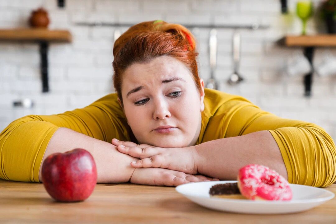 Si tienes sobrepeso, di no a los productos dulces y opta por la fruta. 